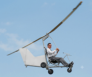 B-7 Gyroglider in flight