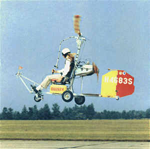 Bensen B8 gyro-copter in flight