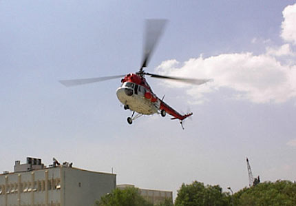 Mi-2 in flight