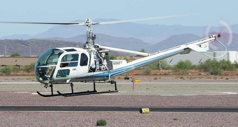 Hiller UH12E4 4-seat helicopter