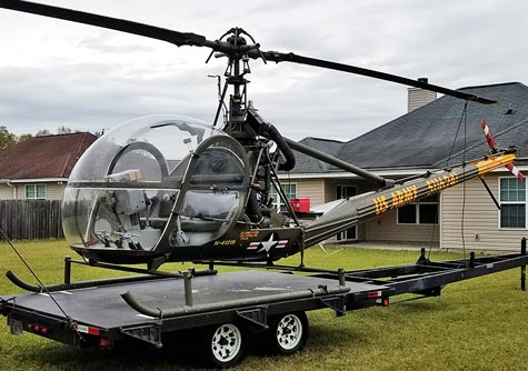 Hiller H-23B 3-seat helicopter