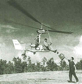 handoff of bag from ground to pilot