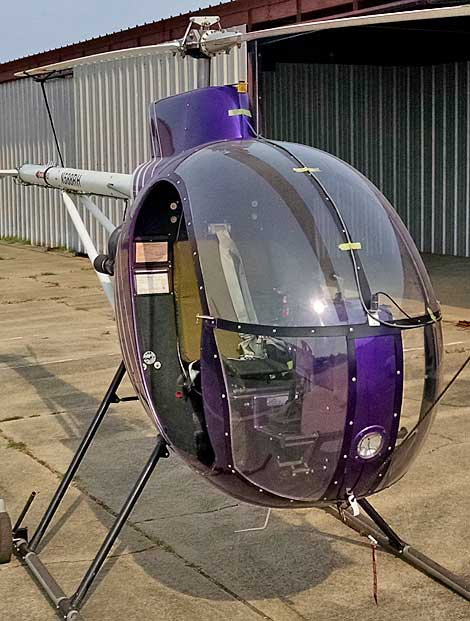 Single seat helicopter