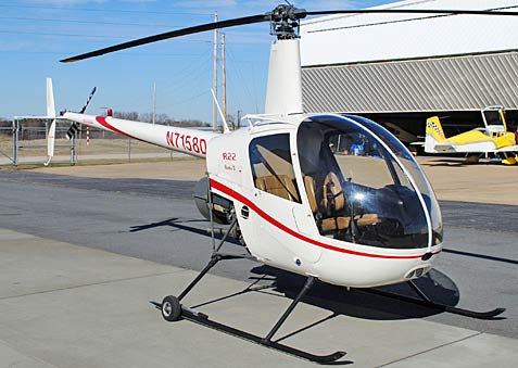 R22 Beta-II 2-seat helicopter