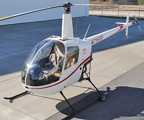 R22 Beta-II 2-seat helicopter